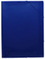 Preview: EXXO by HFP Eckspanner / Gummizugmappe / Sammelmappe, A3, aus PP, mit 30mm Füllhöhe, mit Gummizug und 3 Einschlagklappen im Rückendeckel, Farbe: transparent blau– 1 Stück